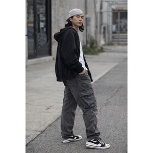 American Eagle Cargo Pants Mens 34x30 Gray Utility Flex Stretch Straight Leg